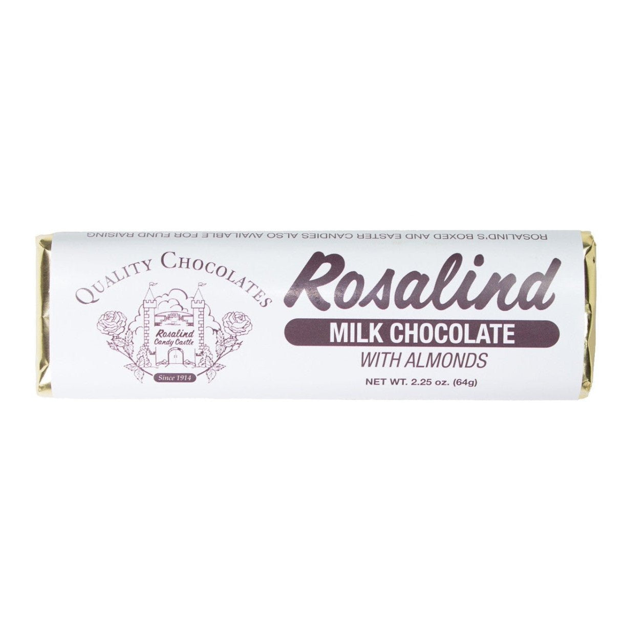 Chocolate Bar - Almond - Rosalind Candy Castle